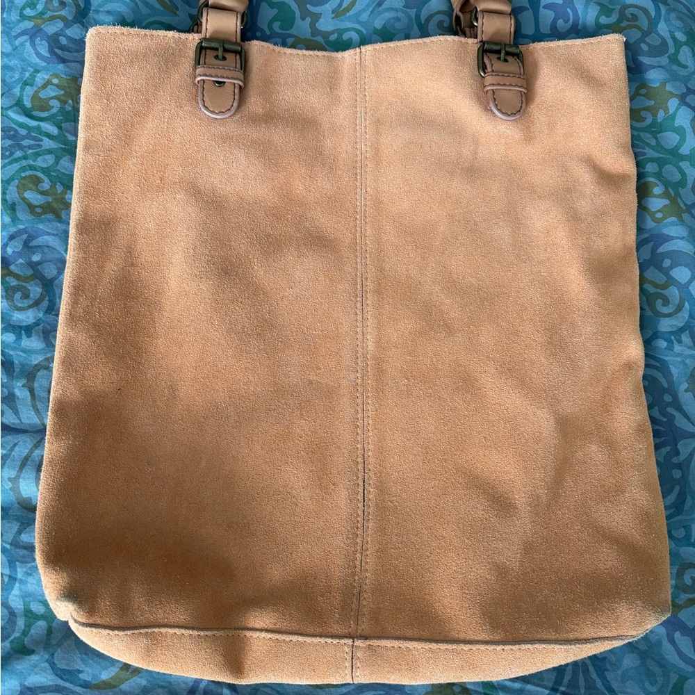 Miss Albright Peach Tote with French Bulldog Design by Donna McKenzie - Picture 4 of 8